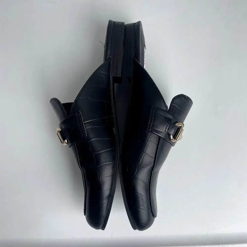 Steve Madden Kandi Black Slip Ons Sz 7.5